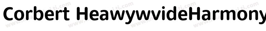 Corbert HeawywvideHarmonyOs Sans sc字体转换